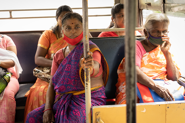Women on bus in Chennai © Friedrich-Ebert-Stiftung / Shruti Kulkarni