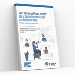 Cover of FES publication: Mapping of trade unions’ use of digital communication and education tools