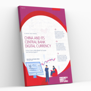 Cover image of FES publication: China and its central bank digital currency