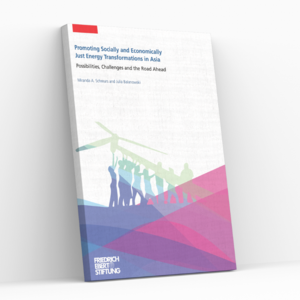 Cover of FES publication: Promoting Socially and Economically Just Energy Transformations in Asia