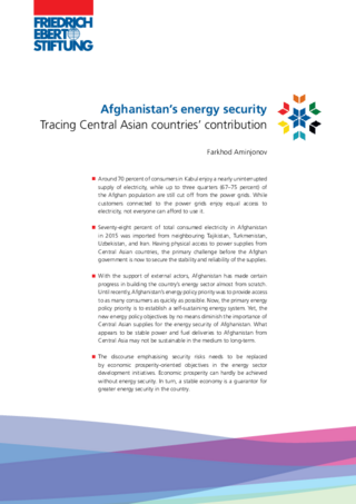 Afghanistan's energy security